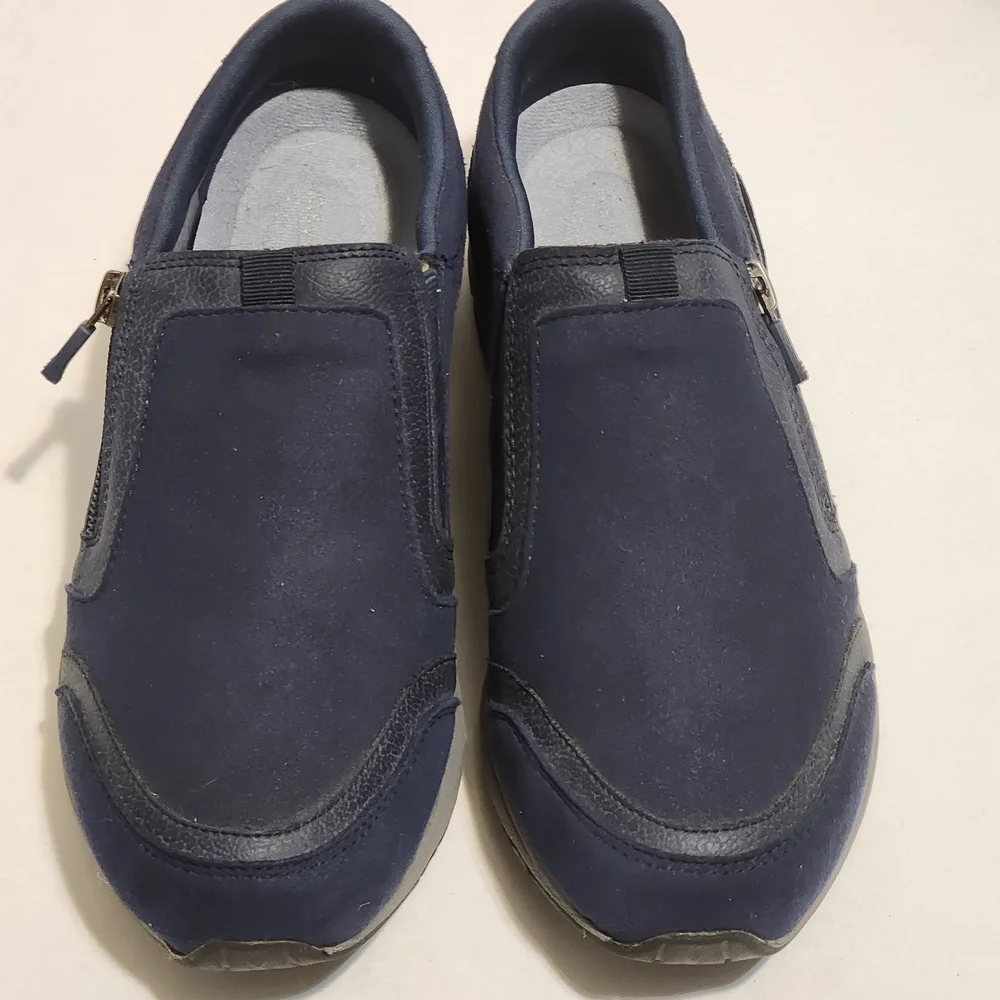 Esprit Dark Blue Slip-On Loafers - Picture 2 of 7